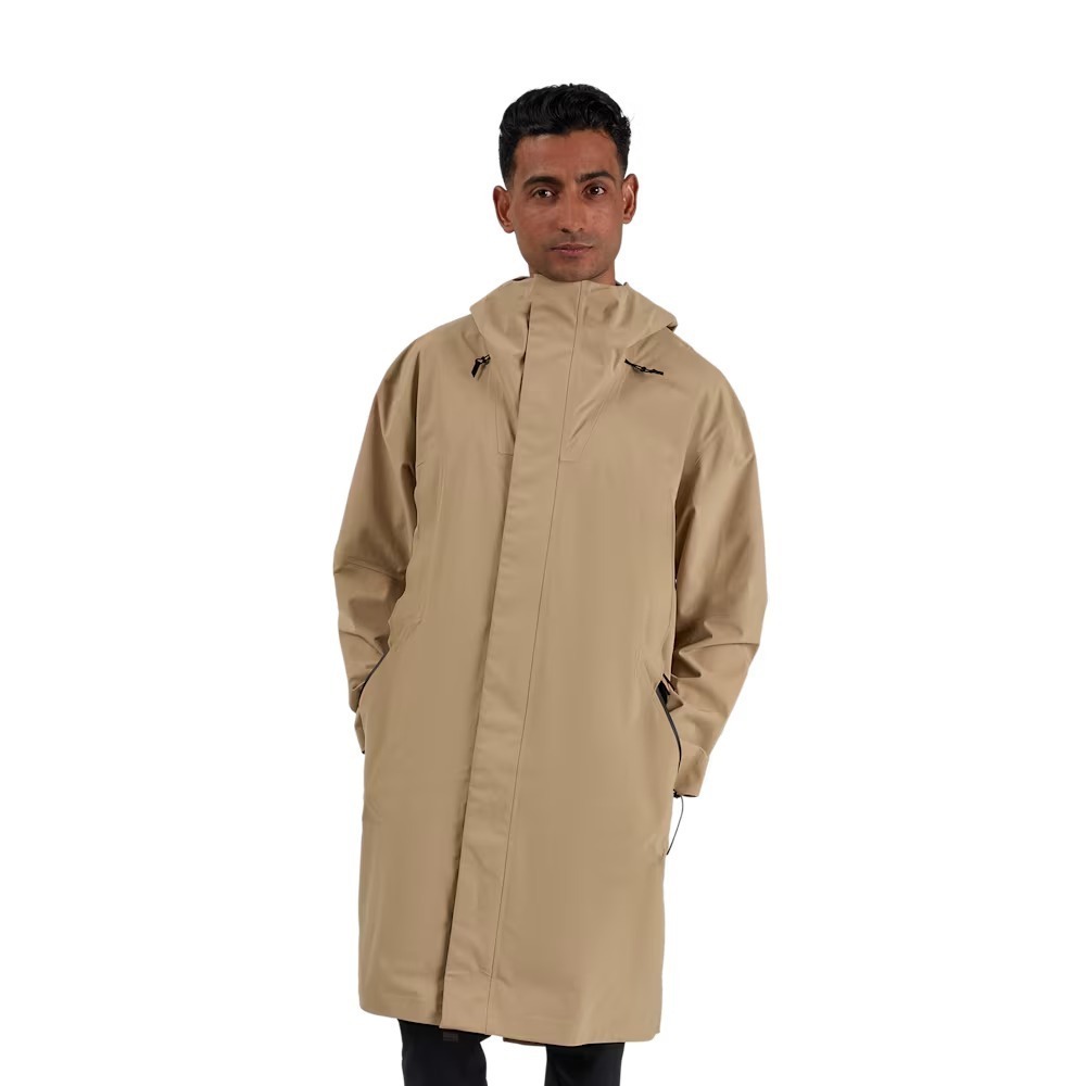On® Cloud (Men's XL) Parka, Knee-Length Waterproof Jacket in Chai - $459